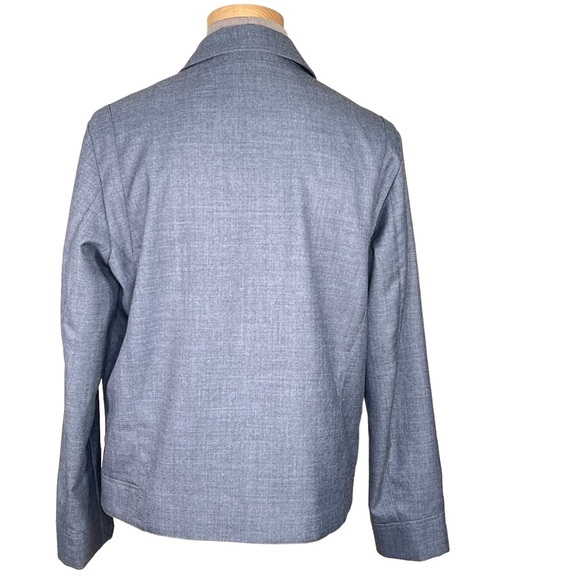 Tumi Men’s Gray Wool Zip Front Lined Jacket Made in Peru Size Large EUC - Picture 6 of 14